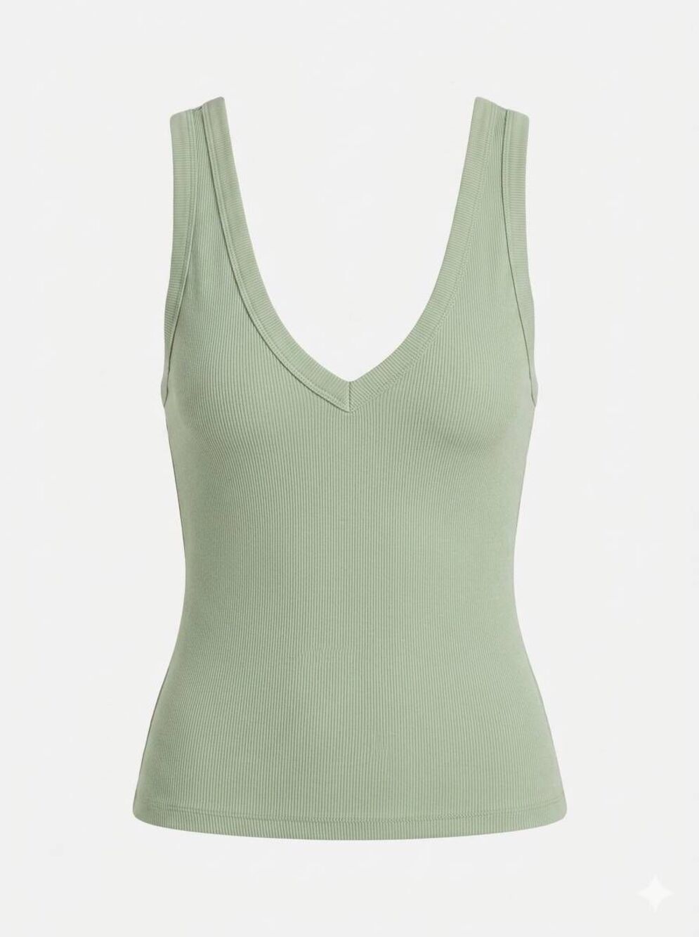 🔸️NWT Mint Green Vneck Cropped Sleeveless Top Large